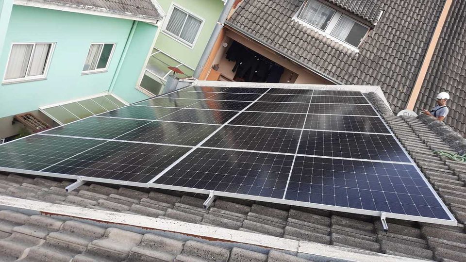 Projeto residencial de energia solar no Xaxim em Curitiba