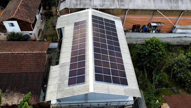 Sistema de energia solar do cliente Adolar em Anita Garibaldi, Joinville