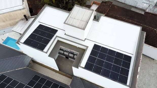 Sistema de energia solar do cliente Fabio em Anita Garibaldi, Joinville