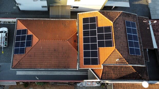 Sistema de energia solar do cliente Odilo em Aventureiro, Joinville